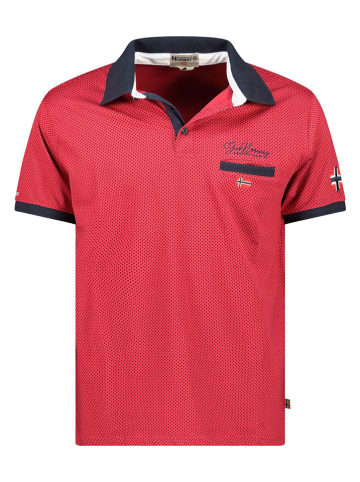Geographical Norway Koszulka polo "Kingdom" w kolorze czerwonym