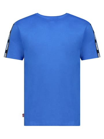 Geographical Norway Koszulka "Jathlete" w kolorze niebieskim