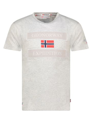 Geographical Norway Koszulka "Jimonsen" w kolorze szarym