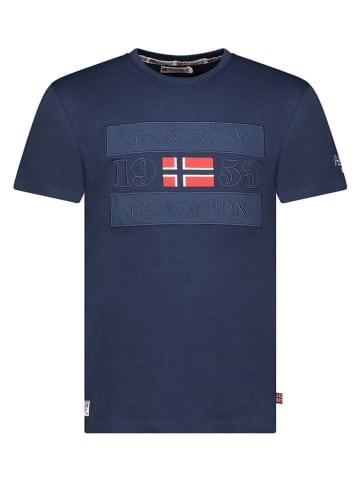 Geographical Norway Shirt "Jimonsen" in Dunkelblau