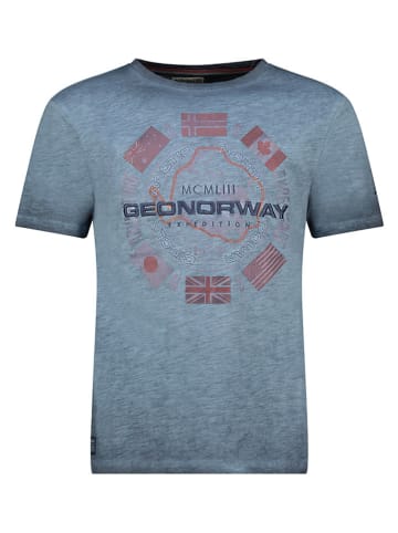 Geographical Norway Shirt "Jirkel" blauw