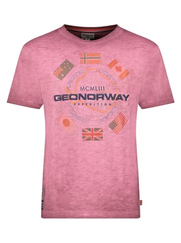 Geographical Norway Koszulka "Jirkel" w kolorze jasnoróżowym