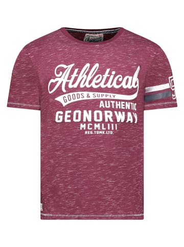 Geographical Norway Koszulka "Jortlab" w kolorze fioletowym