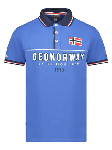 Geographical Norway Koszulka polo "Ketora" w kolorze niebieskim