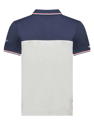 Geographical Norway Poloshirt "Ketora" in Grau/ Dunkelblau