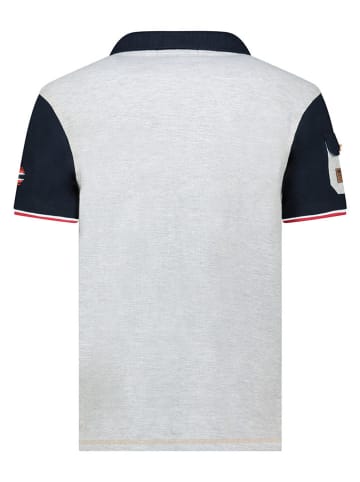 Geographical Norway Koszulka polo "Karadock" w kolorze szarym