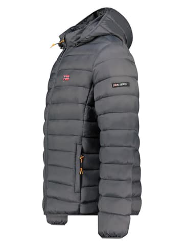 Geographical Norway Doorgestikte jas "Amigolor" antraciet