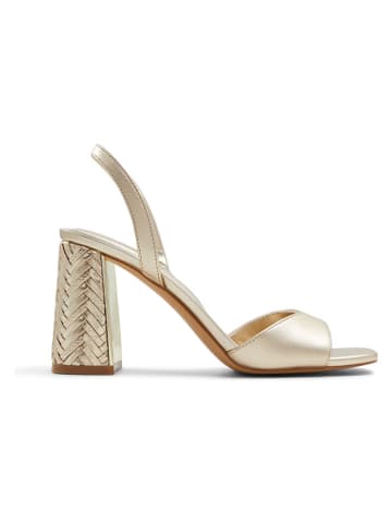 Aldo Leren haksandalen champagnekleurig