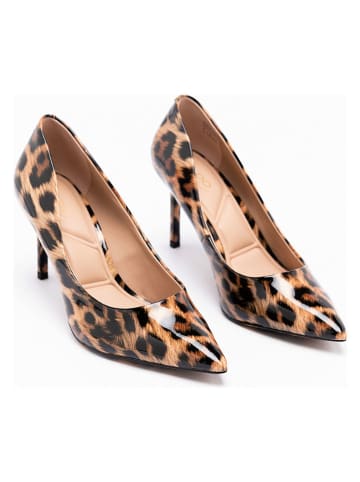 Aldo Czółenka w kolorze jasnobrązowo-czarnym