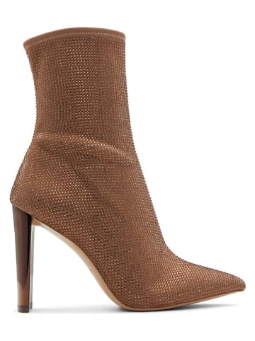 Aldo Botki w kolorze jasnobrązowym na obcasie