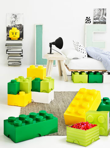 LEGO Pojemnik "Brick 2" w kolorze żółtym - 25 x 18 x 12,5 cm