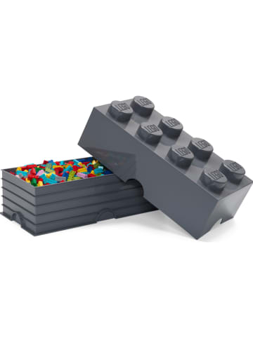 LEGO Pojemnik "Brick 8" w kolorze szarym - 50 x 18 x 25 cm