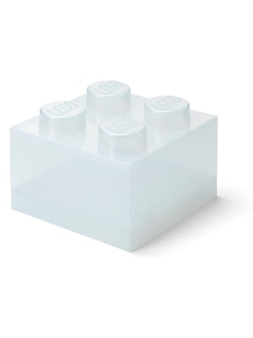 LEGO Pojemnik "Brick 4" w kolorze białym - 25 x 18 x 25 cm