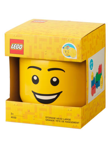 LEGO Pojemnik "Happy Boy" w kolorze żółtym - wys. 72,1 x Ø 24 cm