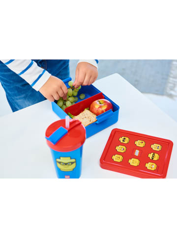 LEGO 2tlg. Lunchset "Iconic" in Rot/ Blau