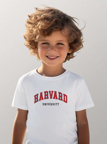 WOOOP Shirt "Harvard University" in Weiß