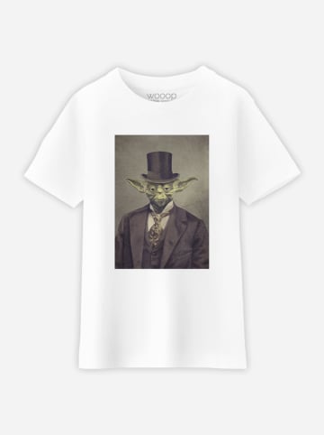 WOOOP Shirt "Sir Yoda" in Weiß