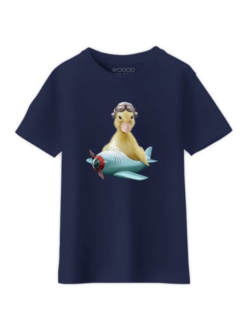 WOOOP Shirt "Duck pilot" in Dunkelblau