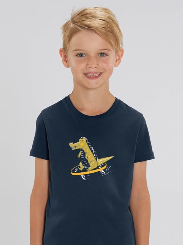 WOOOP Shirt "Croco Skate" in Dunkelblau