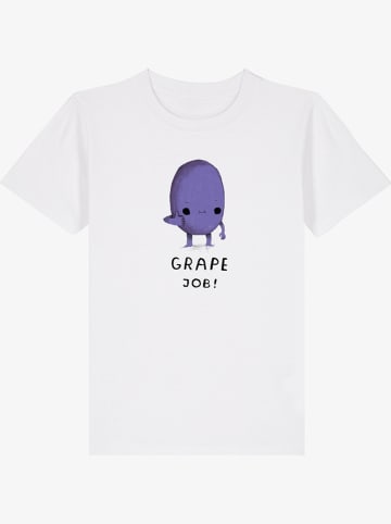 WOOOP Shirt "Grape Job" in Weiß