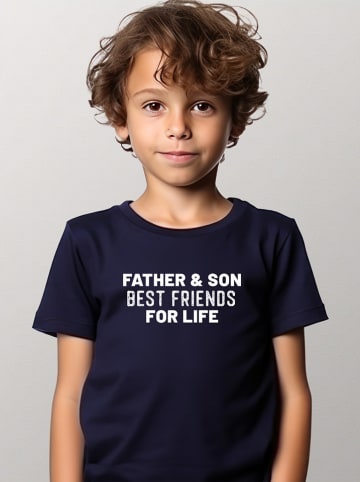 WOOOP Shirt "Father and son" in Dunkelblau