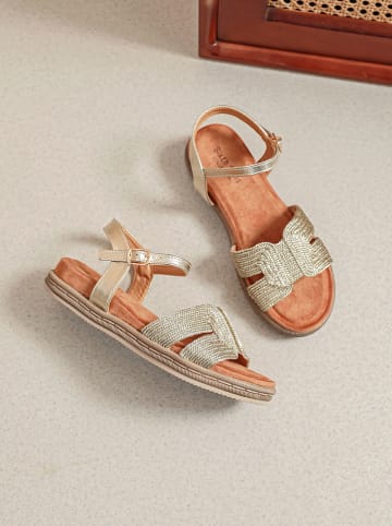 Sixth Sens Sandalen goudkleurig