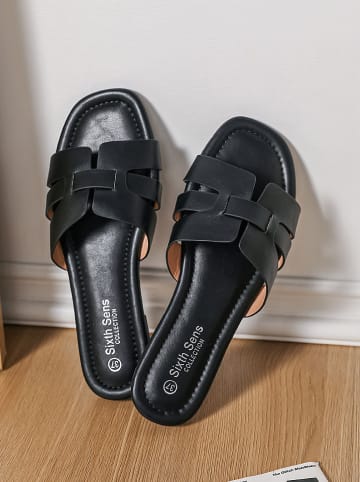 Sixth Sens Slippers zwart