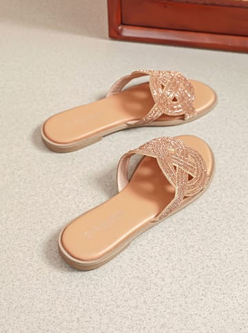 Sixth Sens Pantoletten in Gold