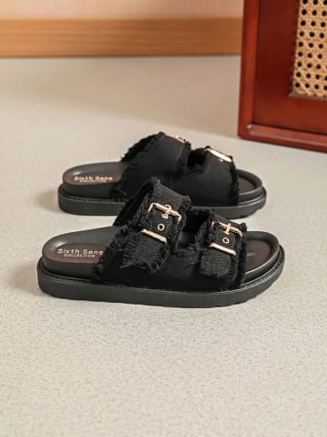 Sixth Sens Slippers zwart