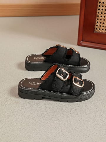 Sixth Sens Slippers zwart