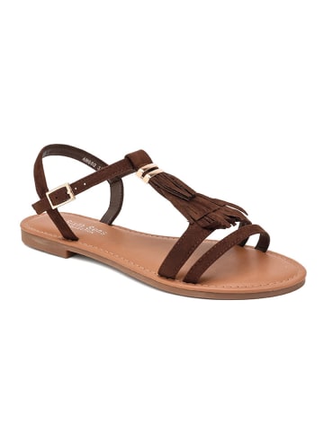 Sixth Sens Sandalen bruin
