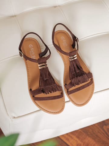 Sixth Sens Sandalen bruin