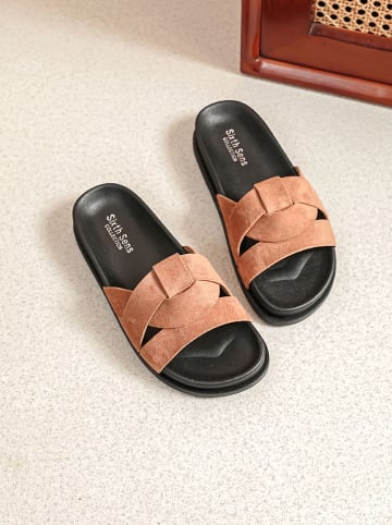 Sixth Sens Slippers lichtbruin