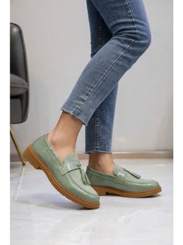 Sixth Sens Mocassins groen