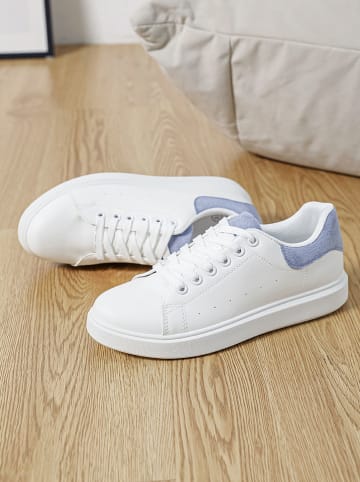 Sixth Sens Sneakers wit/lichtblauw