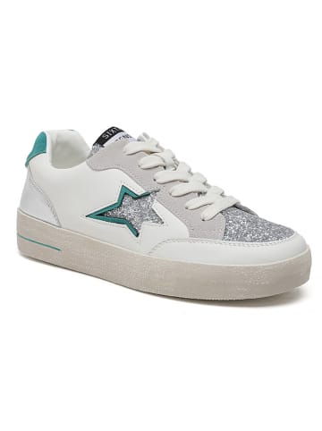 Sixth Sens Sneakers in Weiß/ Silber