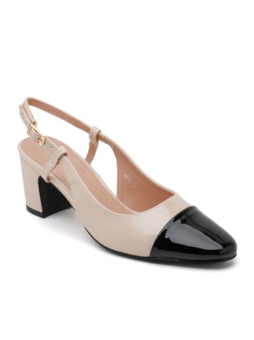 Sixth Sens Haksandalen beige/zwart