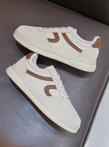 Sixth Sens Sneakersy w kolorze beżowym