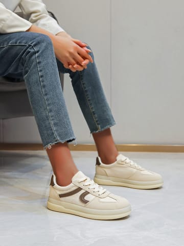 Sixth Sens Sneakersy w kolorze beżowym