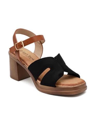 Sixth Sens Haksandalen lichtbruin/zwart