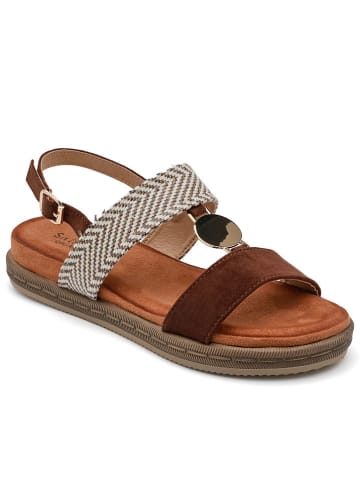 Sixth Sens Sandalen bruin