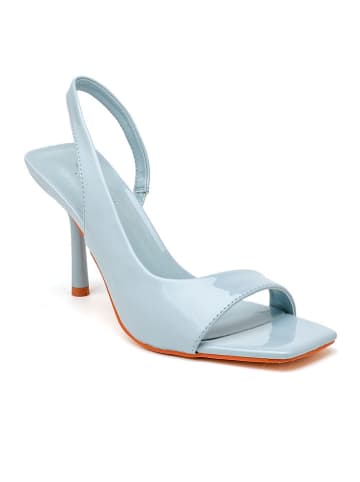 Sixth Sens Sandały w kolorze błękitnym na szpilce