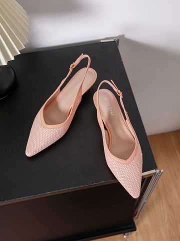 Sixth Sens Pumps met bandje lichtroze