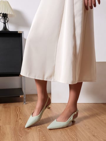 Sixth Sens Slingpumps in Hellgrün