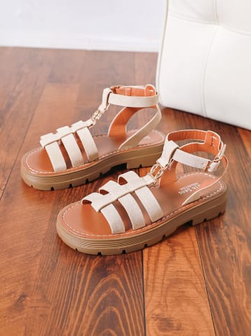 Sixth Sens Sandalen crème