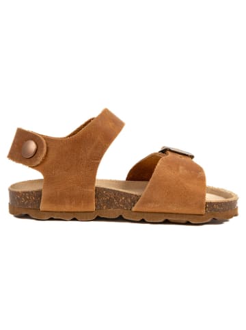 billowy Sandalen "Rosso" in Hellbraun