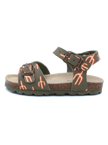 billowy Sandalen in Khaki