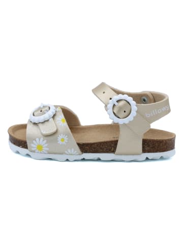 billowy Sandalen in Gold