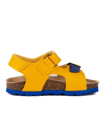 billowy Sandalen in Dunkelblau/ Gelb