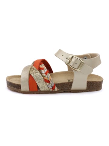 billowy Sandalen in Gold
